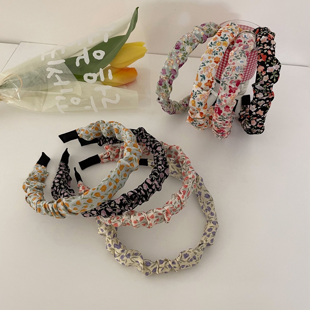 Băng Đô Hoa Xếp Li Cho Bé Gái