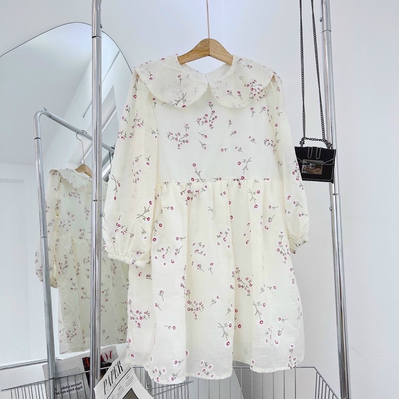 ĐẦM BABYDOLL CỔ SEN