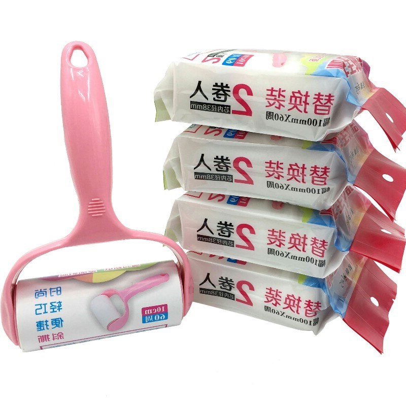 Con Lăn Bụi Có Tay Cầm Làm Sạch Quần Áo, Ga Giường, Sofa Akii Home NC30 ( Tặng Kèm 2 Con Lăn)