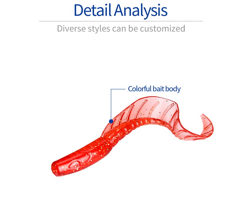 Set 10 Mồi Giả Nhử Cá Bằng Silicon 7cm 2.9g