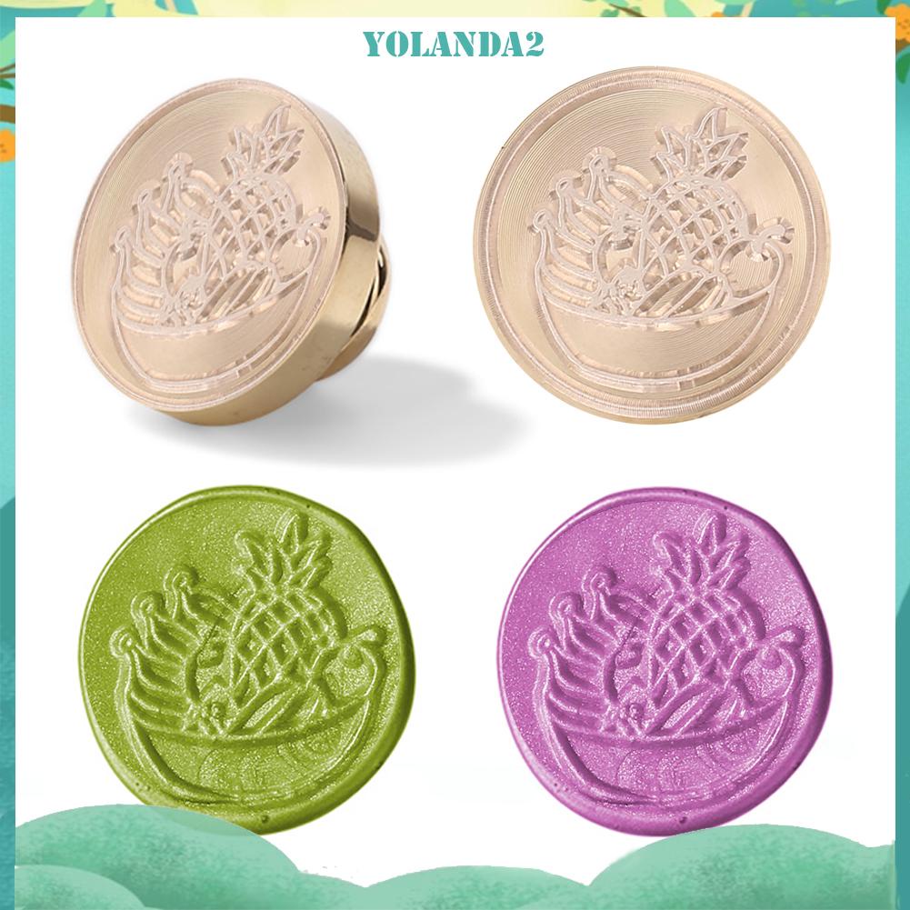 Đầu Con Dấu Sáp Hình Trái Cây Phong Cách Retro Độc Đáo