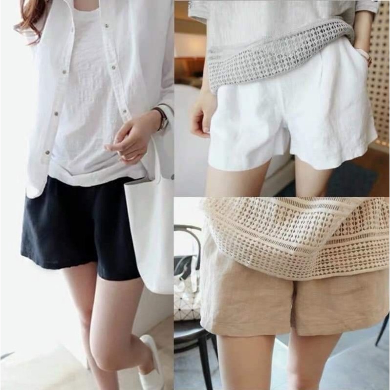 COMBO 3 chiếc Quần Sooc nữ ZARA vải đũi mềm thoáng mát - Mã: TSDL 193