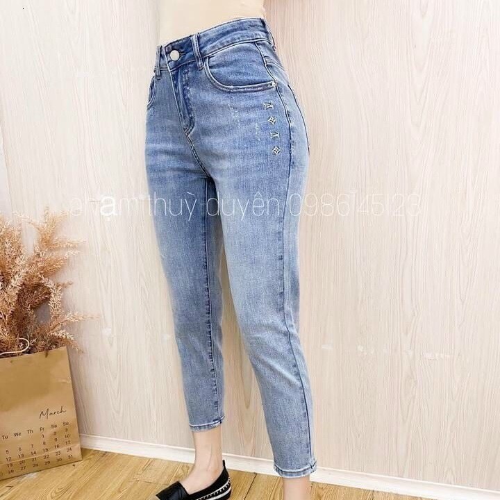 Quần baggy jean thời trang cao cấp nữ King168 , quần jeans thiết kế đẹp cao cấp nữ F16