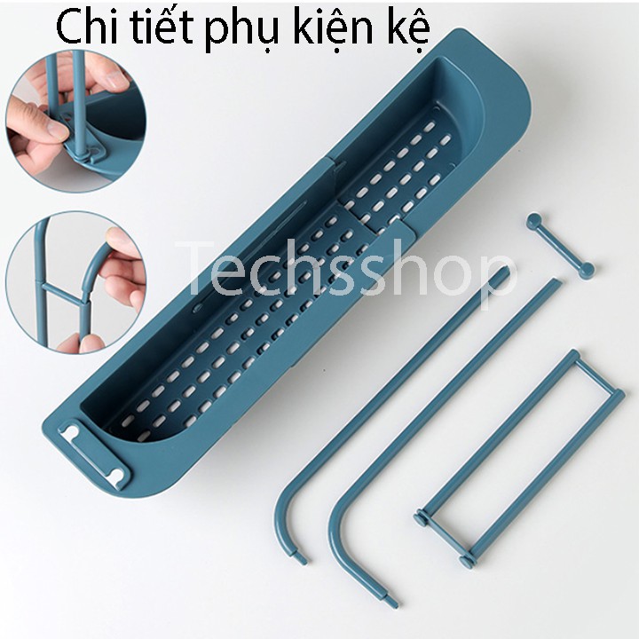 Kệ Kéo Dài Gấp Gọn Để Bồn Rửa Chén Có Giá Phơi Khăn Tiện Nghi -  Dụng Cụ Nhà Bếp