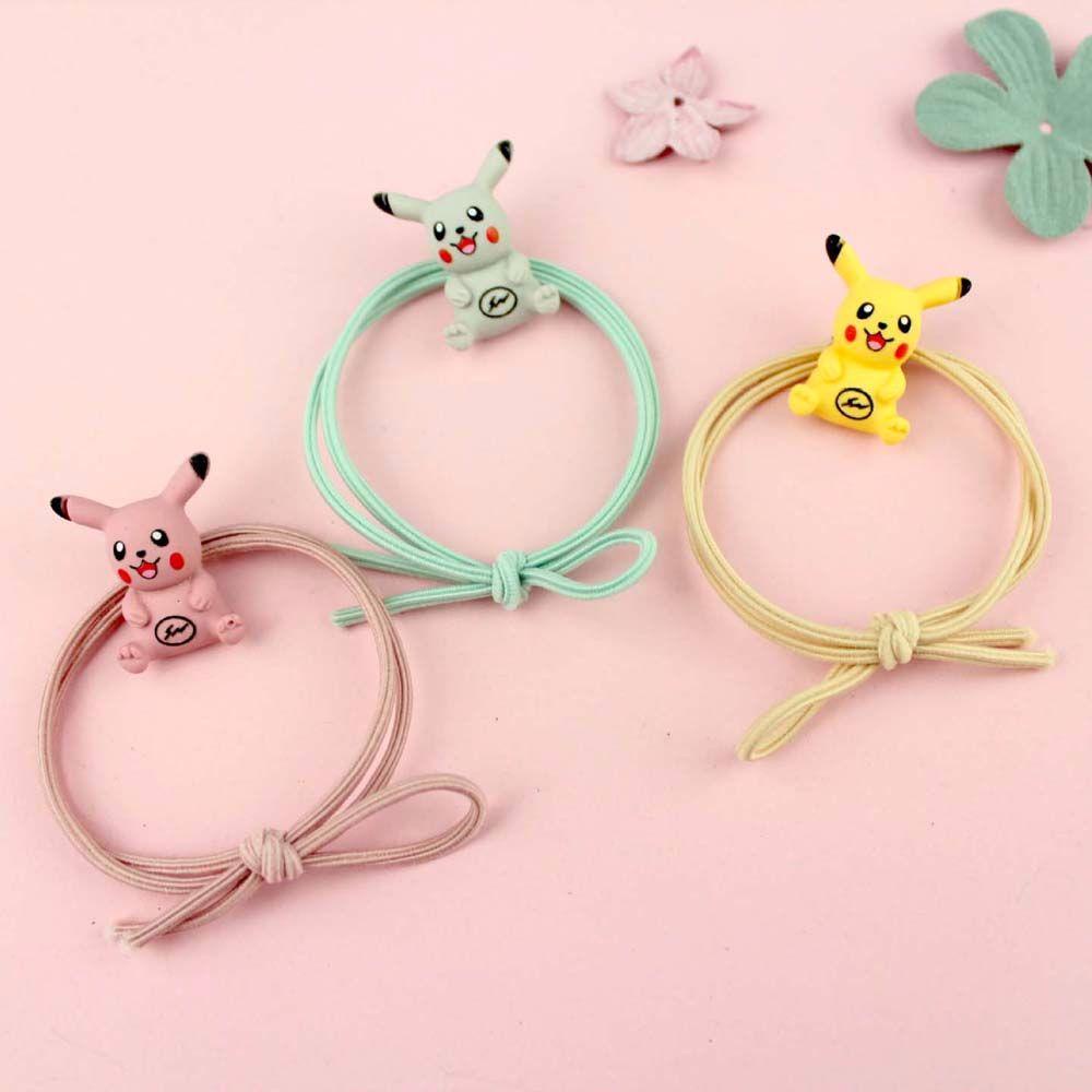 Dây Cột Tóc Cao Su Họa Tiết Pikachu Hoạt Hình 15H Cho Nữ