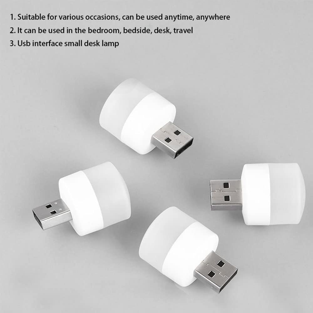Đèn LED Đọc Sách Bảo Vệ Mắt Sạc USB Hình Tròn Nhỏ Tiện Lợi Dành Cho Máy Tính / Điện Thoại Di Động