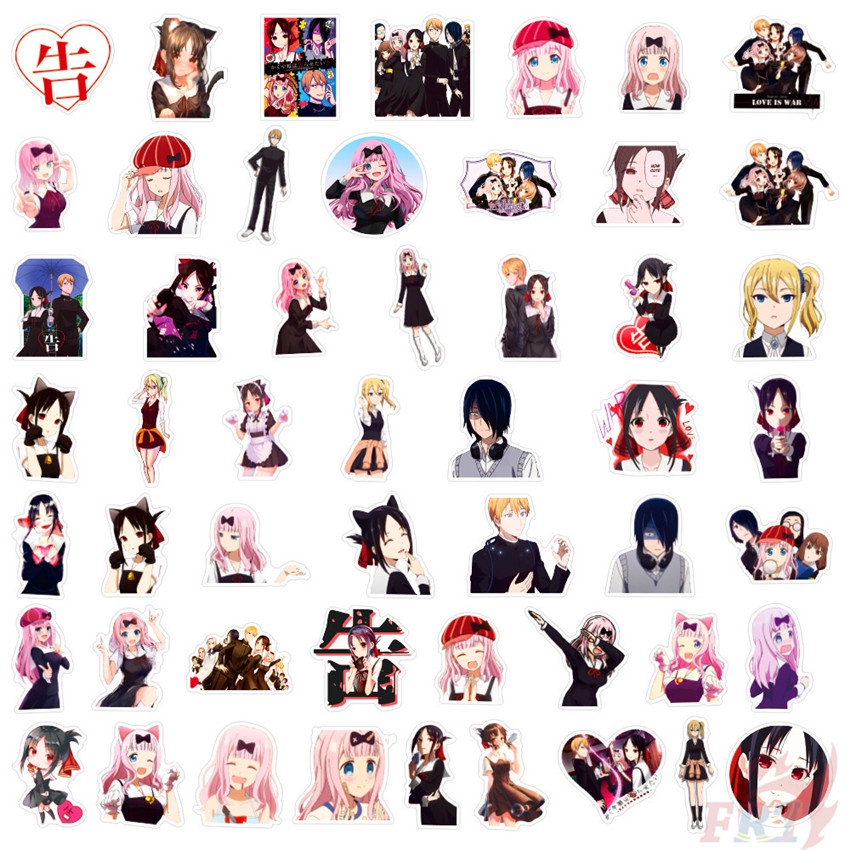 Bộ 100 Cái/Bộ ❉ Miếng Dán Hình Kaguya Sama: Love Is War Series B Shinomiya Kaguya ❉ Miếng Dán Trang Trí Thời Trang