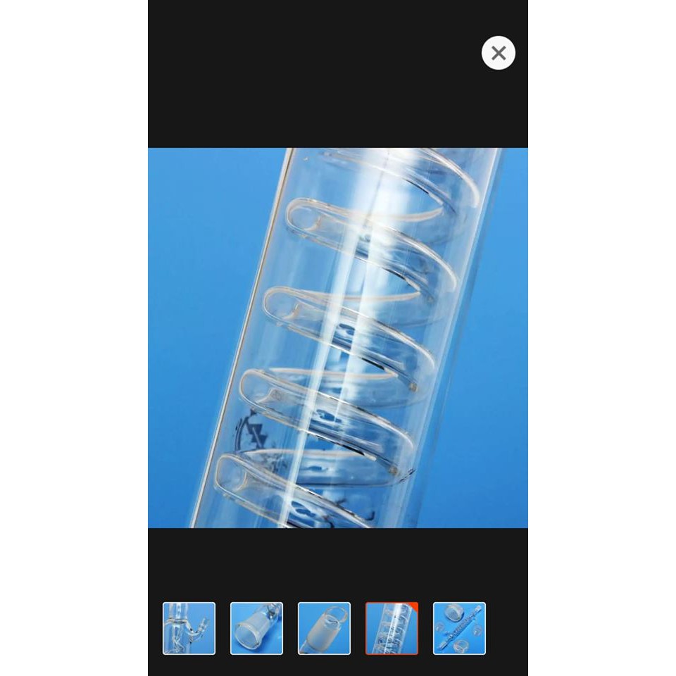 Ống sinh hàn, ống ngưng tụ dài 30cm 2 đầu nhám