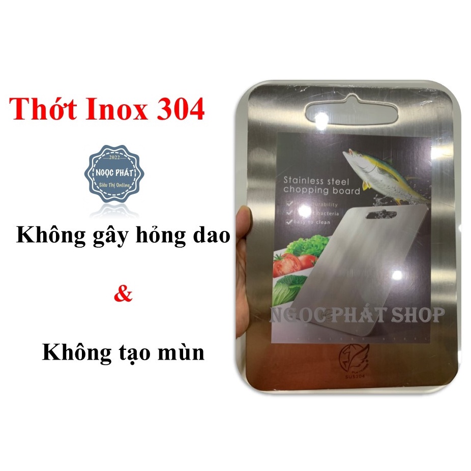 THỚT INOX 304 KHÁNG KHUẨN CAO CẤP FLY HORSE HAI MẶT