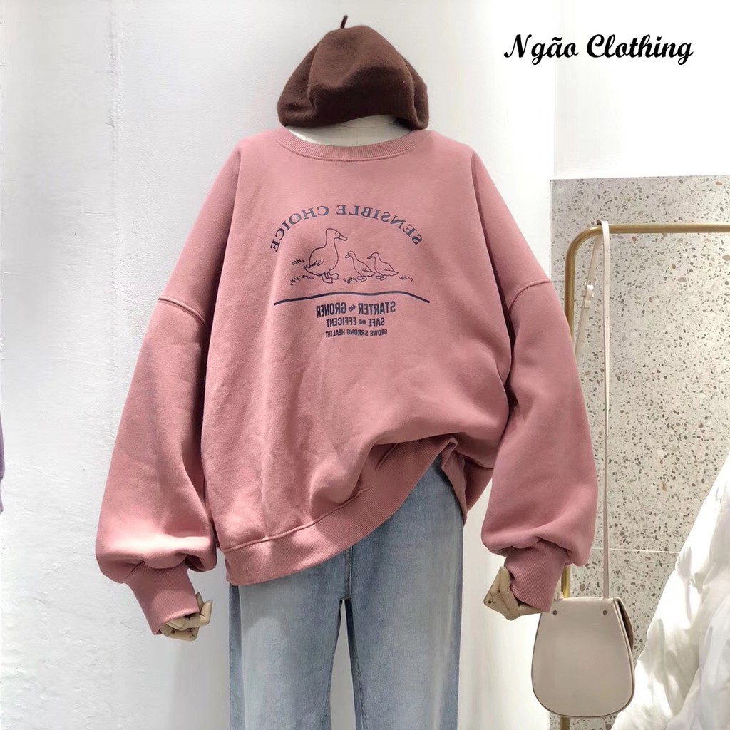 Áo Hoodie Con vịt đáng yêu Form Rộng Cá Tính, Chất Liệu Nỉ Cao Cấp – Ngão Clothing