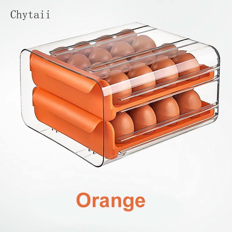 HỘP ĐỰNG TRỨNG GÀ 2 TẦNG 32 Ô CHẤT LIỆU NHỰA CỨNG TIỆN DỤNG