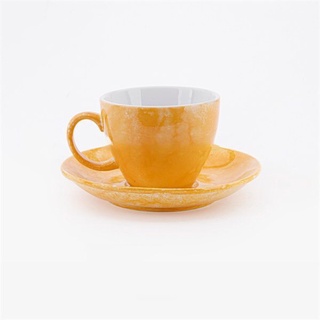 Bộ tách đĩa Espresso classic vân đá 70ml - Gốm Bát Tràng