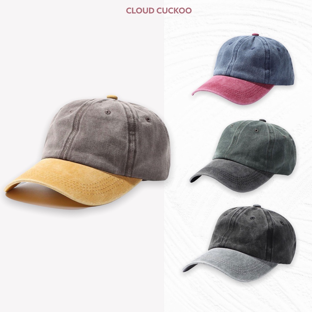 Mũ Lưỡi Trai Loang Sơn Tie Dye Pha 2 Mầu Hàng Quảng Châu Cao Cấp - Mã Số: LT0608