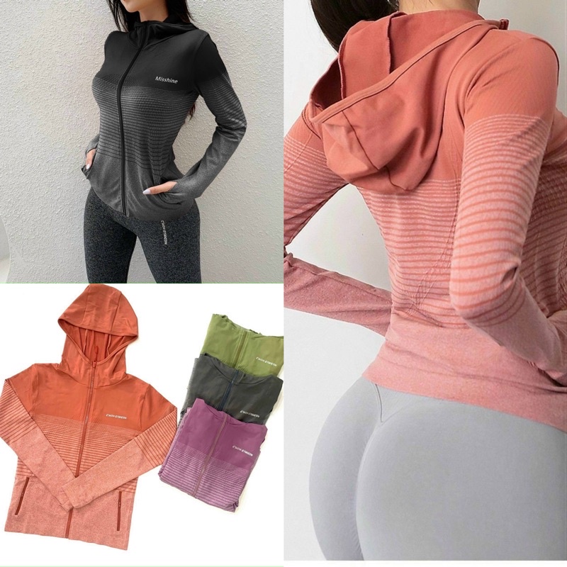 ✠▬ÁO KHOÁC KẺ NGANG ÔM BODY HÀNG QUẢNG CHÂU
