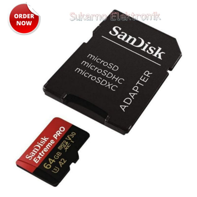 Thẻ nhớ Sandisk Extreme Pro MicroSDXC UHS-I U3 170Mbps 64GB