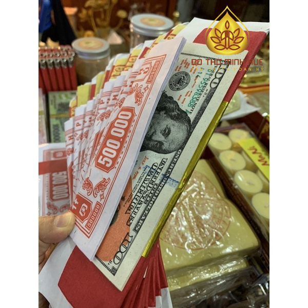 Tiền vàng mã loại đẹp gấp sẵn