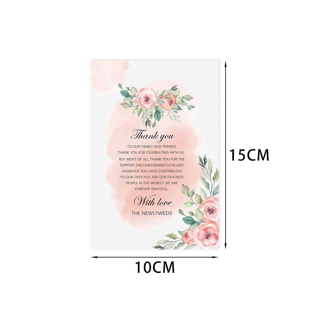 Set 50 Tấm Thẻ Tròn In Chữ Thank You Để Bàn Trang Trí