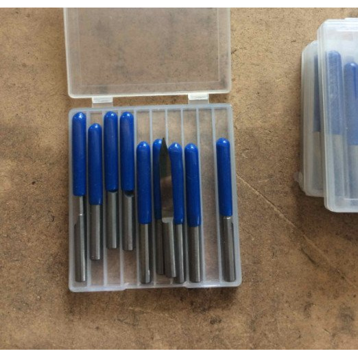 Hộp 10 Mũi Phay Máy CNC