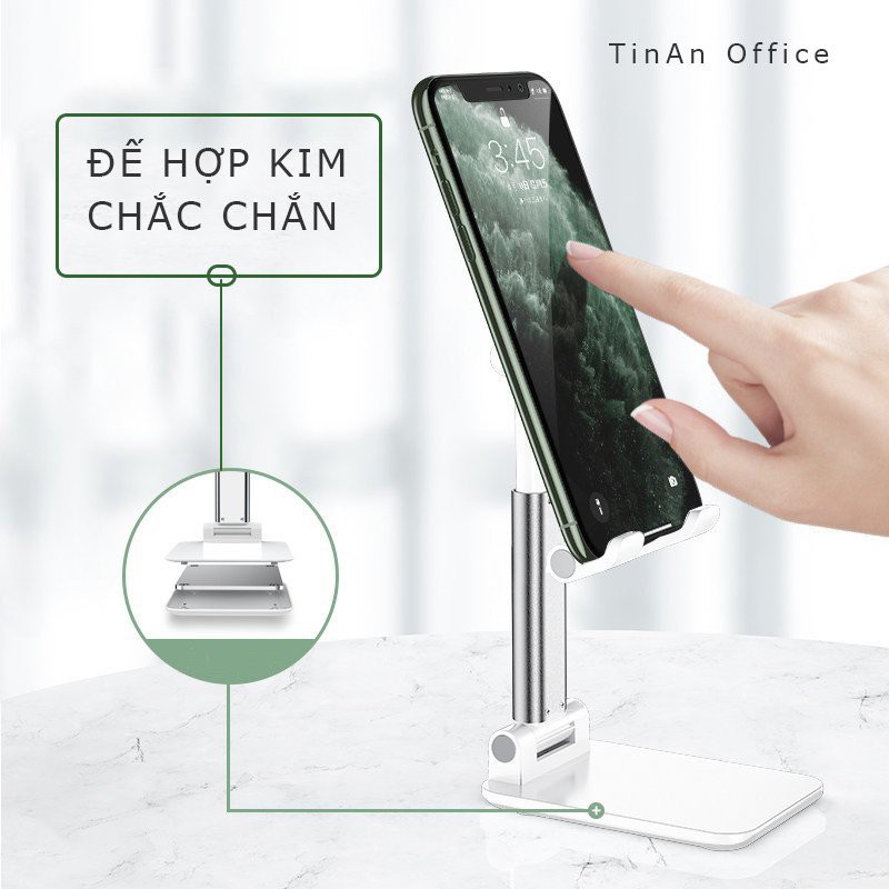 Giá Đỡ Điện Thoại, Máy Tính Bảng Bằng Hợp Kim Cao Cấp, Nhỏ Gọn, Dễ Dàng Gấp Lại