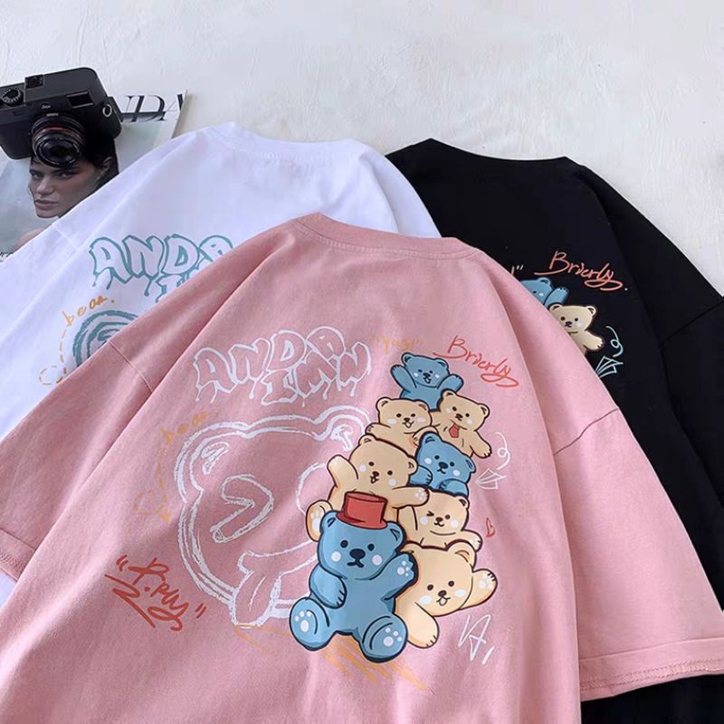 Áo thun tay lỡ nam nữ, áo phông unisex form rộng chất cotton mát mịn thấm hút mồ hôi hình pdr | BigBuy360 - bigbuy360.vn