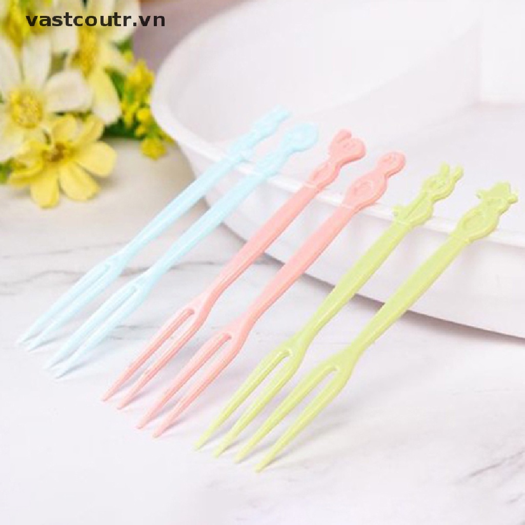 Bộ 50 Nĩa Ăn Tráng Miệng Nhiều Màu Sắc