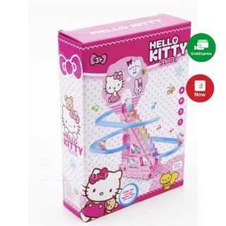 [Có đèn nhạc] Hộp đồ chơi mèo HELLO KITTY leo thang y hình cho bé  668-3 668-3