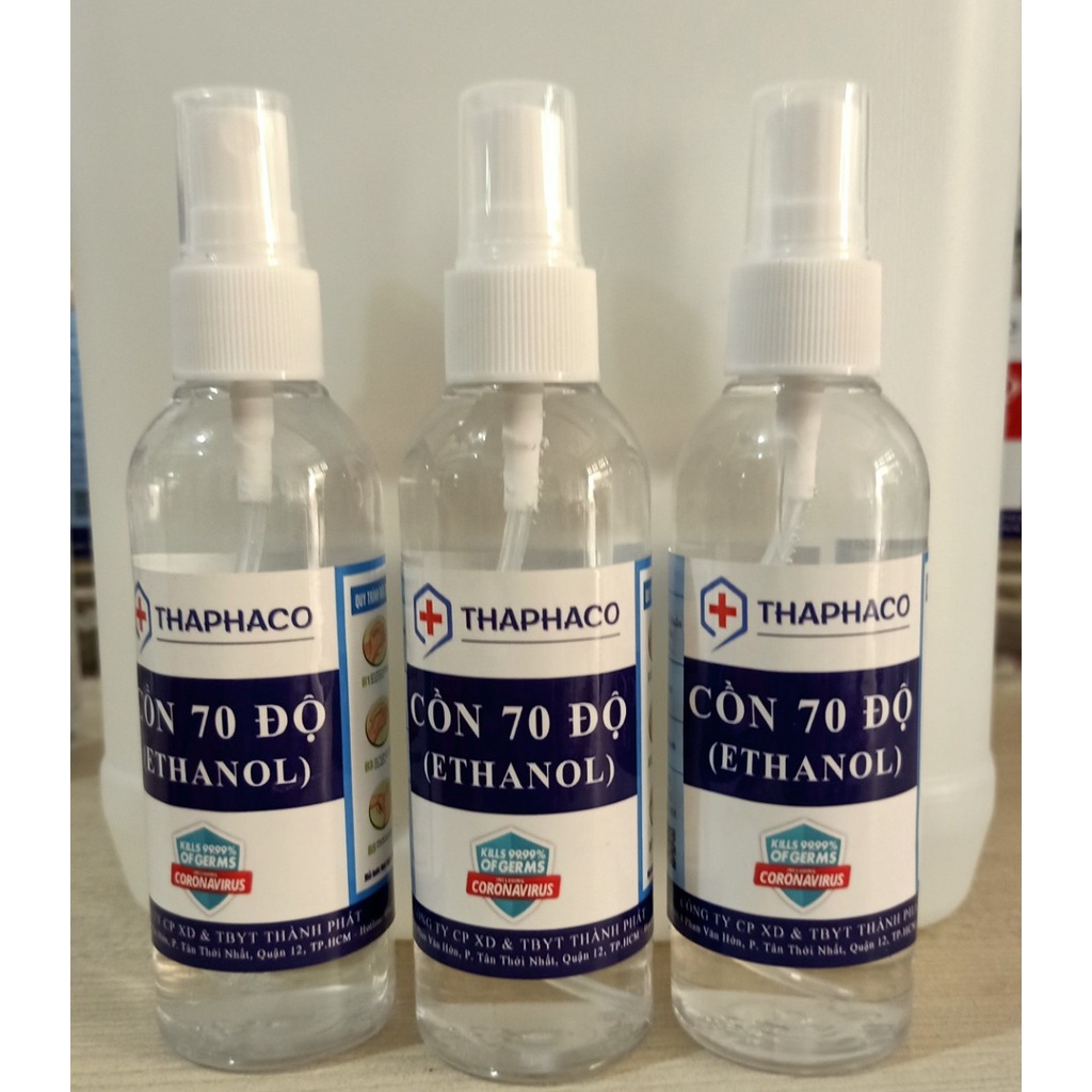 CỒN 70 ĐỘ SÁT KHUẨN, RỬA TAY LOẠI BÌNH XỊT 100ML MiNi TIỆN LỢI