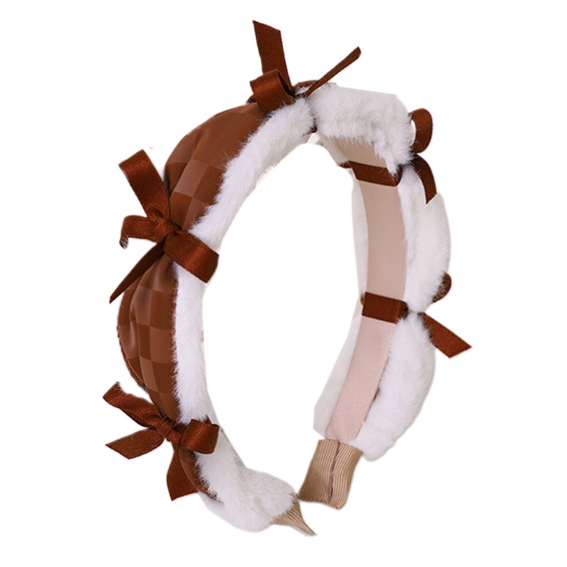 Băng Đô Bằng Da Pu Họa Tiết Kẻ Sọc Thanh Lịch Dành Cho Nữ