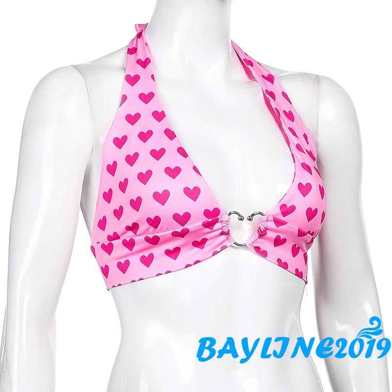 Áo Sát Nách Lửng  In Hình Trái Tim Quyến Rũ Dành Cho Nữ