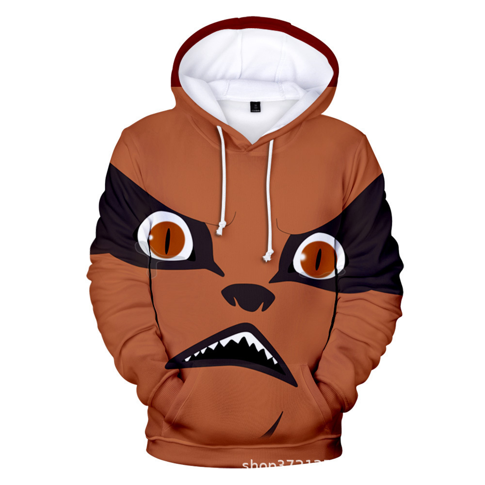 Áo Hoodie Tay Dài In Hình Naruto Boruto Kurama Sasuke Giáng Sinh/Giáng Sinh