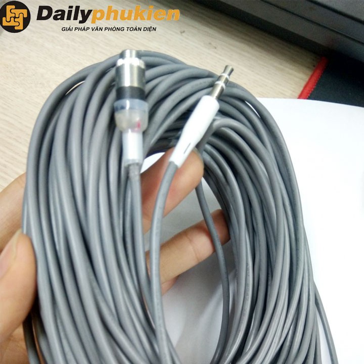 Cáp nối dài 3.5mm âm sang 6.5mm dương dài 3m dailyphukien, Dây nối dài tai nghe jack 6.5mm sang 3.5mm