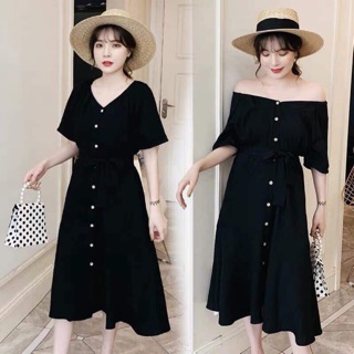 Váy trễ vai dáng dài