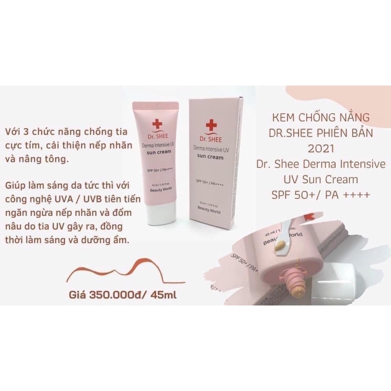 Kem chống nắng Dr.Shee SPF 50+