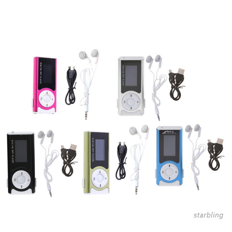 Máy Nghe Nhạc Mp3 Mini 32gb Hỗ Trợ Thẻ Nhớ Micro Sd Tf