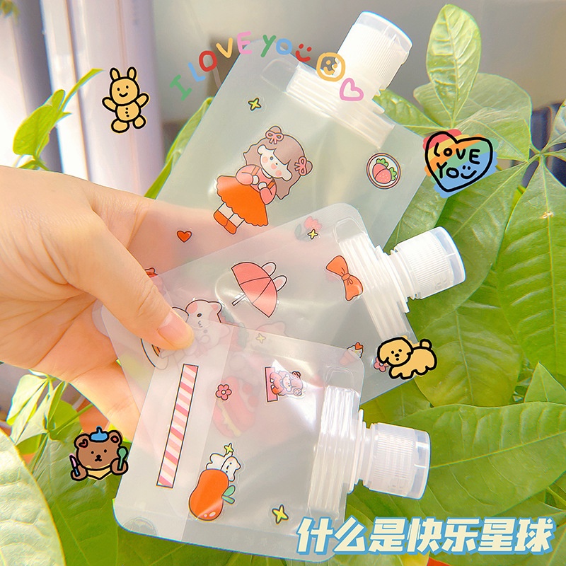 Túi Rỗng Đựng Dầu Gội/ Sữa Tắm/Kem Dưỡng Thể Tiện Lợi Khi Đi Du Lịch