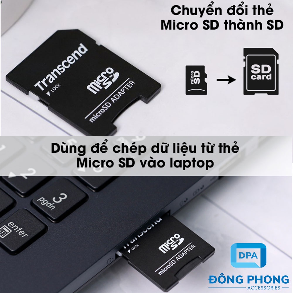 Adapter Thẻ Nhớ Toshiba Chuyển Đổi Thẻ Nhớ Micro SD Sang SD Chính Hãng