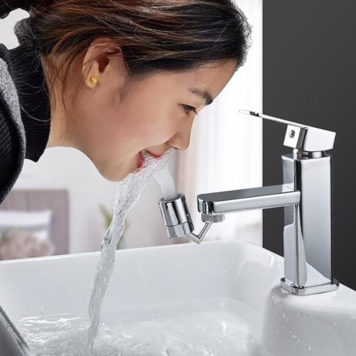 ĐẦU NỐI TĂNG ÁP VÒI NƯỚC bồn rửa chén bát bồn lavabo rửa mặt (Xoay 720 độ) thiết kế thông minh với 2 chế độ nước chảy