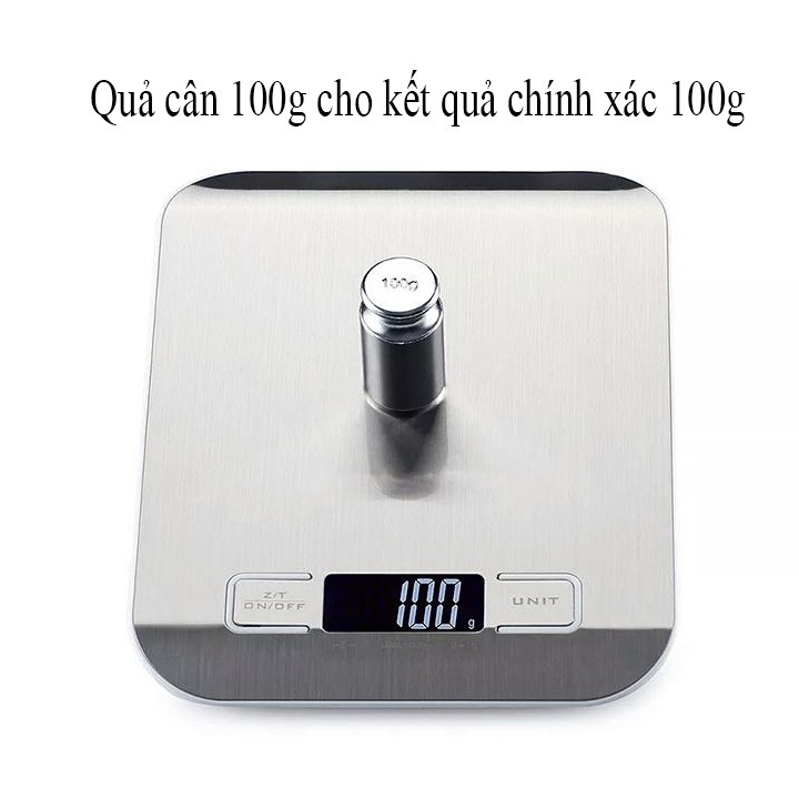 Cân tiểu ly điện tử nhà bếp mini 5kg hợp kim thép sạc USB ( Bảo Hành 1 Năm ) TBE Shop