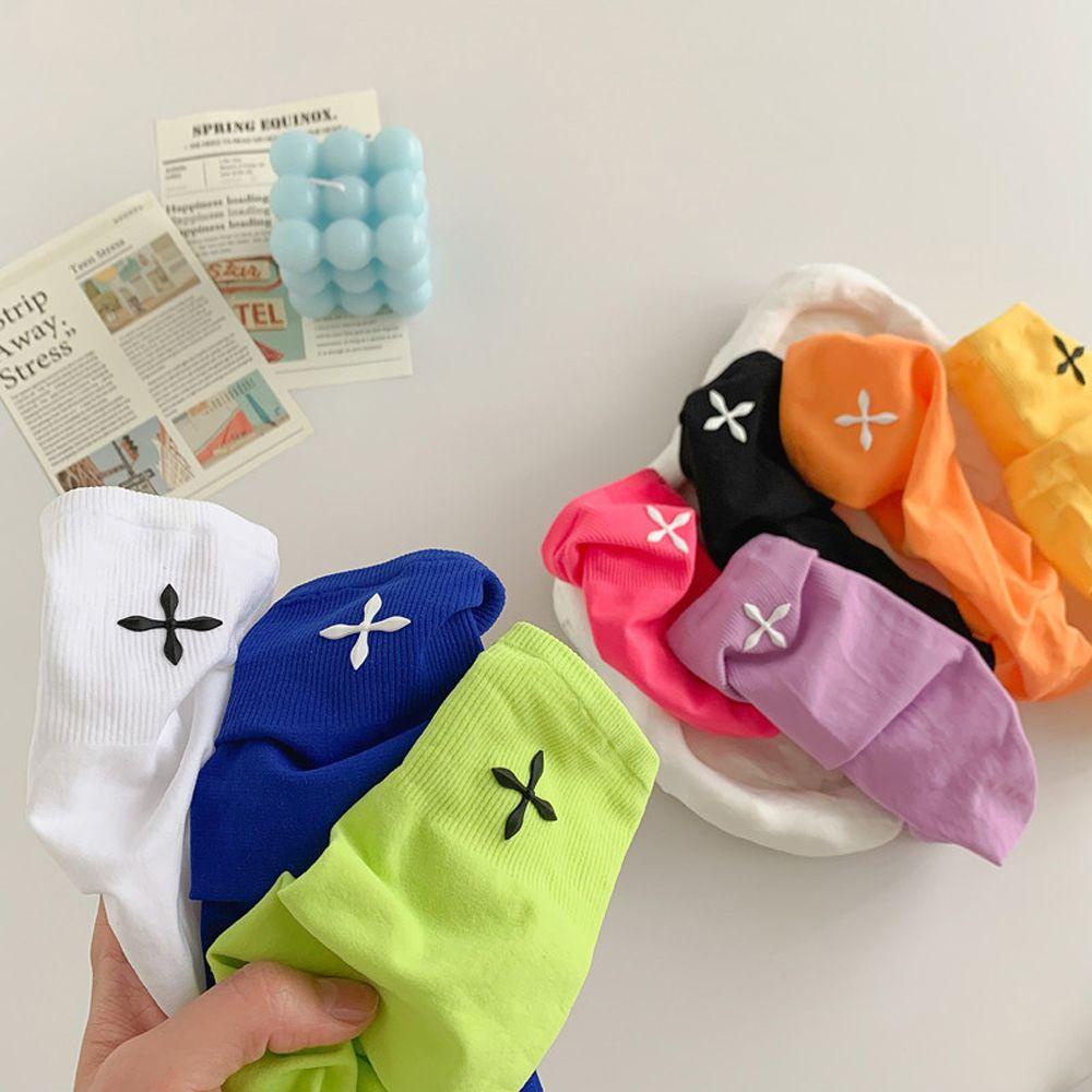 Vớ Lụa Ống Đan Chéo Họa Tiết JK Nhật Bản Harajuku Thoải Mái Cho Nữ