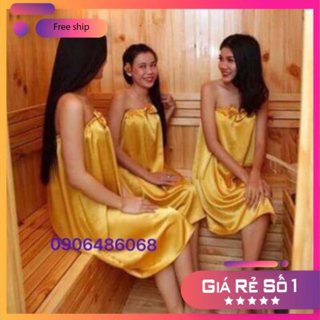 [FREE SHIP] Váy quây spa cao cấp (vải phi lụa Thái Tuấn)