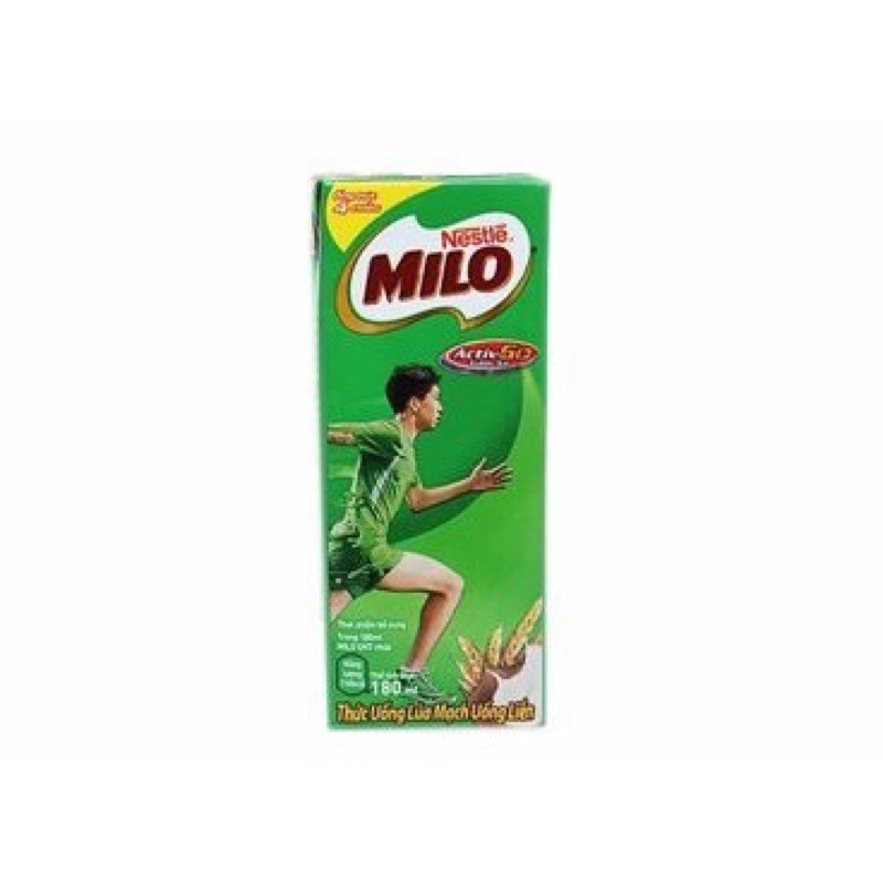Sữa lúa mạch Milo hộp 180ml/ nắp vặn 210ml