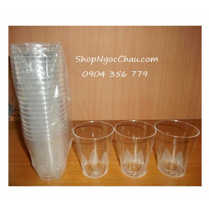 Set 20 cốc nhựa trong mới 100%