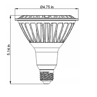 BÓNG Led PAR38 16W E27 ÁNH SÁNG VÀNG