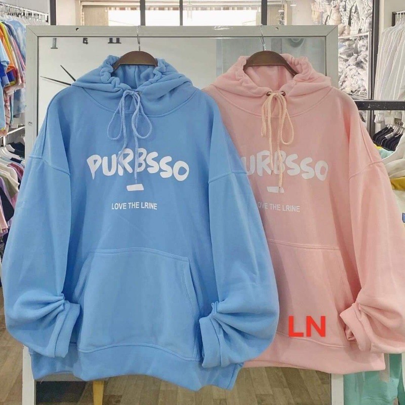 áo hoodie nỉ bông purbsso