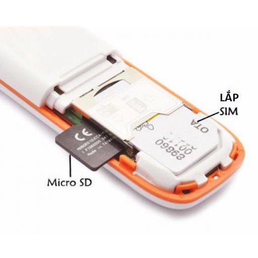 Dcom Usb Phát Wifi HSPA 3G 4G Hỗ trợ khe cắm thẻ nhớ Micro SD, tính năng này giúp DCOM3G giống như một chiếc USB thường