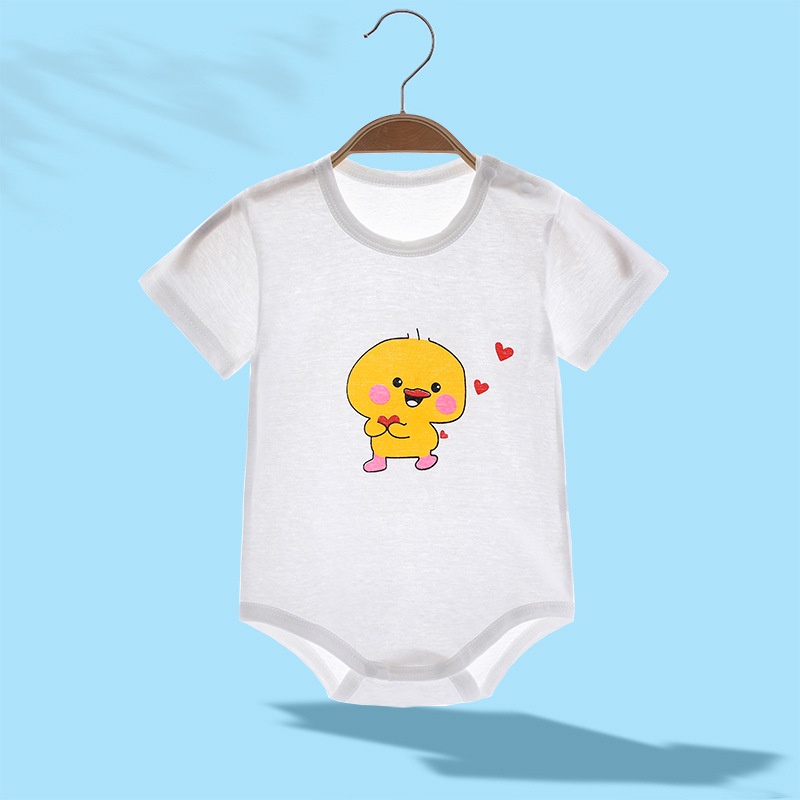 Áo liền quần tam giác tay ngắn in họa tiết hoạt hình One Piece thời trang cho bé sơ sinh