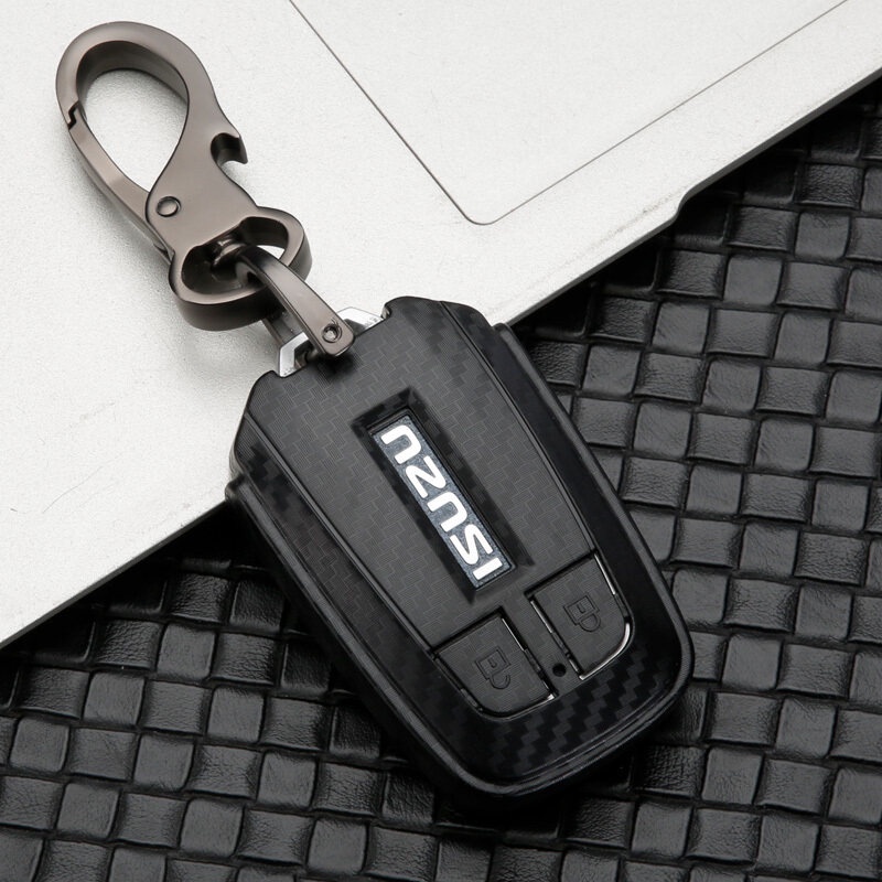 Ốp bảo vệ chìa khóa xe hơi ISUZU D-MAX MUX Truck DMAX bằng sợi các bon