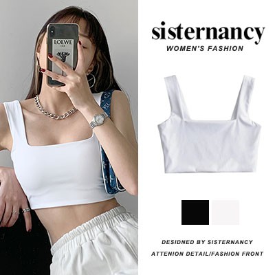 Áo hai dây COZOK cổ vuông thiết kế quyến rũ cho nữ