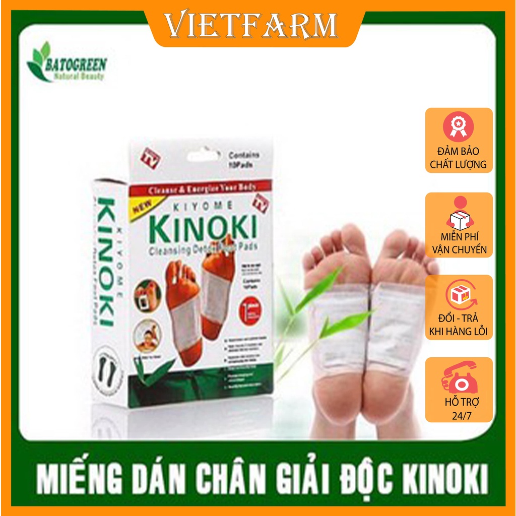Miếng dán chân thải độc Kinoki hàng Nhật Bản ( 20 miếng / 1 hộp )