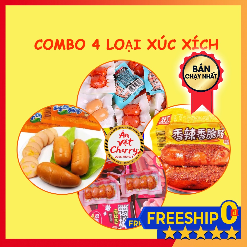 XÚC XÍCH NGÔ & CAY - Đồ ăn vặt nội địa [Ăn Vặt Cherry] | BigBuy360 - bigbuy360.vn